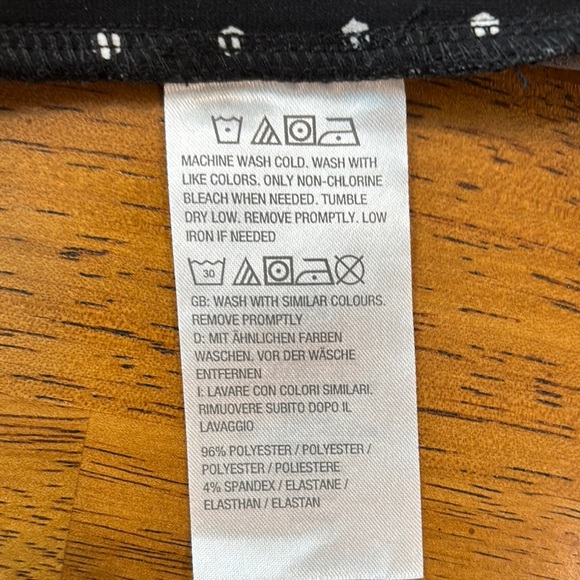 Susan Graver Black and White Polka Dot Wide Leg Pants - Picture 3 of 5